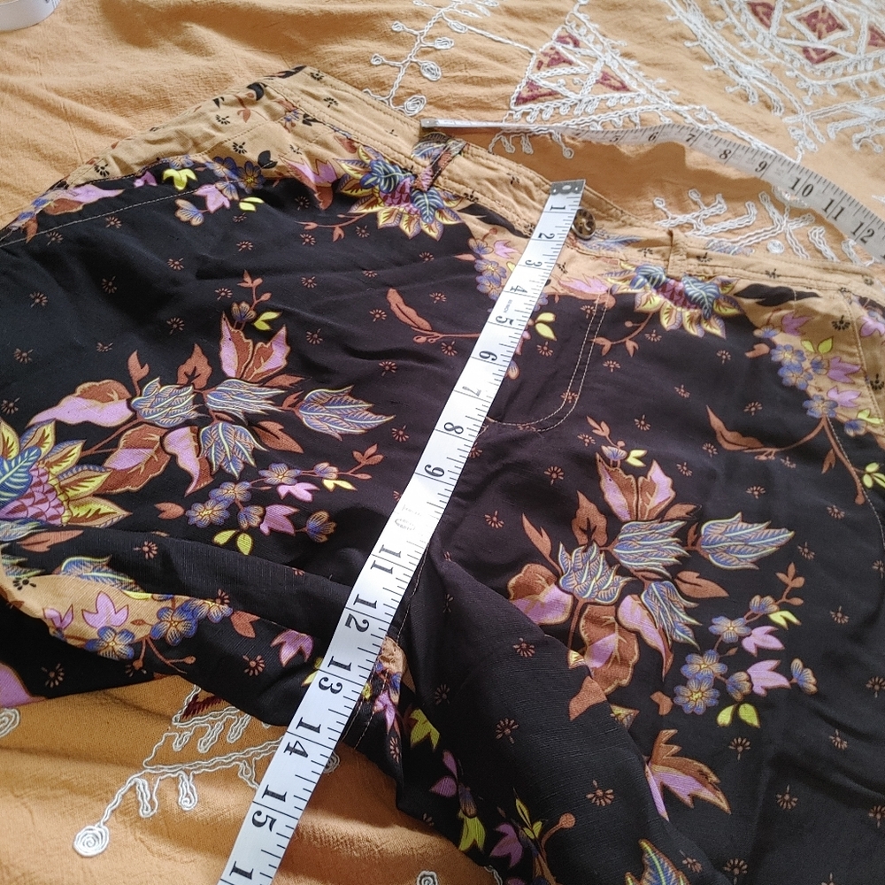 Scotch & Soda Linen Blend Floral Printed Straight Leg Pants Size M - Picture 14 of 15